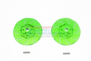 GPM TXMS010D+2MM ALUMINUM +2MM HEX BRAKE DISK 1/10 TRAXXAS MAXX MONSTER - GREEN - TXMS010D+2MM-G