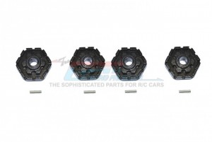 GPM TXMS010+2M/2 ALLOY WHEEL HUB HEX +2mm 1/10 TRAXXAS MAXX MONSTER - BLACK - TXMS010+2M/2-BK