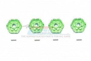GPM TXMS010+2M/2 ALLOY WHEEL HUB HEX +2mm 1/10 TRAXXAS MAXX MONSTER - GREEN - TXMS010+2M/2-G