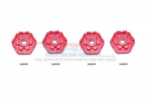 GPM TXMS010+2M/2 ALLOY WHEEL HUB HEX +2mm 1/10 TRAXXAS MAXX MONSTER - RED - TXMS010+2M/2-R