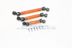 GPM TRX6037SA STEEL ALUMINIUM FRONT CENTER REAR CVD DRIVE SHAFT TRAXXAS TRX-6 - ORANGE - TRX6037SA-OR
