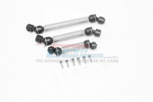 GPM TRX6037SA STEEL ALUMINIUM FRONT CENTER REAR CVD DRIVE SHAFT TRAXXAS TRX-6 - SILVER - TRX6037SA-S