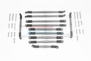 GPM TRX6160 ALUMINUM ADJUSTABLE UPPER & LOWER SUSPENSION LINKS  TRAXXAS TRX-6 - TRX6160-GS