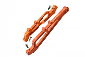 GPM MAF016FR ALUMINUM FRONT & REAR CHASSIS BRACE ARA320511 1/7 4WD LIMITLESS ALL-ROAD SPEED BASH ARA109011 - ORANGE - MAF016FR-OR