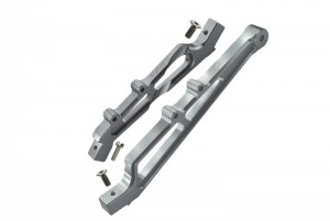 GPM MAF016FR ALUMINUM FRONT & REAR CHASSIS BRACE ARA320511 1/7 4WD LIMITLESS ALL-ROAD SPEED BASH ARA109011 - SILVER - MAF016FR-S