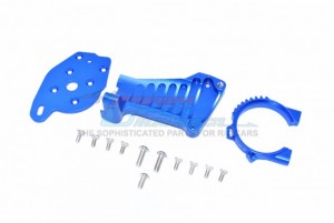 GPM TXMS018 ALUMINUM MOTOR MOUNT 1/10 RC TRAXXAS MAXX MONSTER - BLUE - TXMS018-B