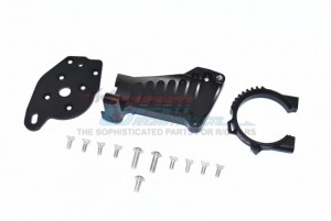 GPM TXMS018 ALUMINUM MOTOR MOUNT 1/10 RC TRAXXAS MAXX MONSTER - BLACK - TXMS018-BK
