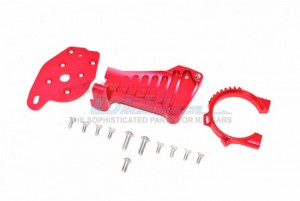 GPM TXMS018 ALUMINUM MOTOR MOUNT 1/10 RC TRAXXAS MAXX MONSTER - RED - TXMS018-R