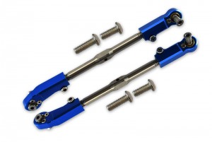 GPM MAK162S ALUMINUM STAINLESS STEEL ADJUSTABLE FRONT STEERING TIE ROD ARRMA OUTCAST TALION  6S BLX - BLUE - MAK162S-B
