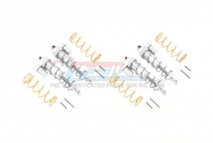GPM TXMS125FRL/2 ALUMINUM FRONT & REAR L-SHAPE PIGGY BACK SPRING DAMPERS 125MM 1/10 4WD MAXX MONSTER TRUCK -89076 - SILVER - TXMS125F/R/L2-S-S
