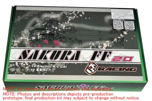 3RACING SAKURA 2019 FF20 FWD Graphite Chassis 1/10 RC Touring Car - 