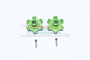 GPM MAF010+6MM ALU WHEEL HEX +6MM OFFSET RC ARRMA INFRACTION LIMITLESS MOJAVE TYPHON SENTON - GREEN - MAF010+6MM-G