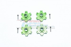 GPM MAF010+6MM/2 ALU WHEEL HEX +6MM OFFSET RC ARRMA INFRACTION LIMITLESS MOJAVE TYPHON SENTON - GREEN - MAF010+6MM/2-G