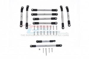 GPM RACING CC2160SALL-OC-BEBK STAINLESS STEEL ADJUSTABLE TIE RODS  FOR 1/10 RC TAMIYA CC-02 TRUCK - CC2160SALL-OC-BEBK