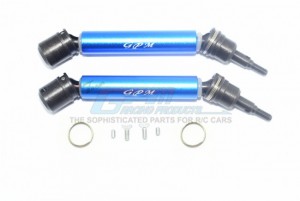 GPM MAB108FRS ALUMINIUM FRONT / REAR CVD DRIVE SHAFT 1/10 ARRMA BIG ROCK CREW CAB 4X4 - BLUE - MAB108FRS-B