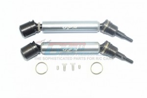 GPM MAB108FRS ALUMINIUM FRONT / REAR CVD DRIVE SHAFT 1/10 ARRMA BIG ROCK CREW CAB 4X4 - GUN SILVER - MAB108FRS-GS