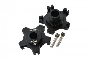 GPM MAI010+6MM ALUMINUM WHEEL HEX (+6MM) ARRMA INFRACTION LIMITLESS MOJAVE TYPHON SENTON - MAI010+6MM-BK