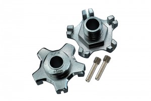 GPM MAI010+6MM ALUMINUM WHEEL HEX (+6MM) ARRMA INFRACTION LIMITLESS MOJAVE TYPHON SENTON - GUN SILVER - MAI010+6MM-GS