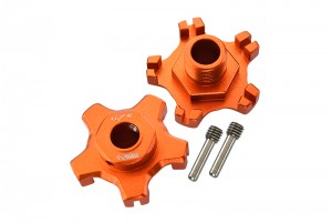 GPM MAI010+6MM ALUMINUM WHEEL HEX (+6MM) ARRMA INFRACTION LIMITLESS MOJAVE TYPHON SENTON - ORANGE - MAI010+6MM-OR