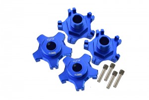 GPM MAI010+6MM ALUMINUM WHEEL HEX (+6MM) ARRMA INFRACTION LIMITLESS MOJAVE TYPHON SENTON - BLUE - MAI010+6MM/2-B