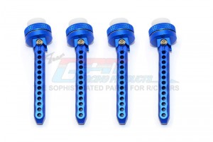 ALUMINIUM FRONT+REAR ADJUSTABLE MAGNET BODY POSTS (OD 20MM MAGNET) TRAXXAS XO-01 - XO201FR-B