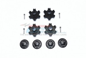 GPM MAF10A+6MM/2ALU WHEEL HEX +6MM WHEEL LOCK For ARRMA LIMITLESS / INFRACTION / MOJAVE / SENTON - BLACK - MAF10A+6MM/2-BK