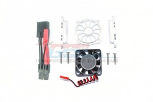 GPM TXMS018FAN ALUMINUM MOTOR HEATSINK WITH COOLING FAN TRAXXAS 1/10 MAXX Monster - SILVER - TXMS018FAN-S