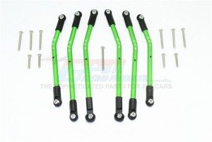 GPM TRX4160A ALUMINIUM ADJUSTABLE SUSPENSION LINKS TRAXXAS-1/10 TRX4 DEFENDER TRAIL CRAWLER - GREEN - TRX4160A-G-BEBK