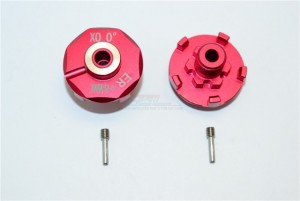 ALUMINIUM WHEEL HEX CLAW (+6MM) TRAXXAS E-REVO - Red - ER006/+6-R