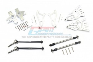 GPM RACING UDR1000 ALUMINUM F UPPER&LOWER ARMS+KNUCKLE ARMS+HARDEN STEEL CVD SST TURNBUCKLE 1/7 UNLIMITED DESERT RACER PRO-SCALE 4X4-85076-4 - UDR1000-S