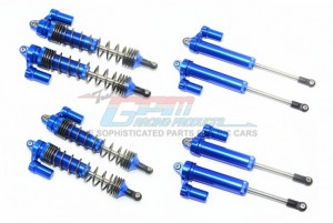 GPM RACING UDR35960FR/L ALUMINUM FRONT+REAR L-SHAPE PIGGY BACK DAMPER 1/7 UNLIMITED DESERT RACER PRO-SCALE 4X4-85076-4 - BLUE - UDR35960FR/L-B
