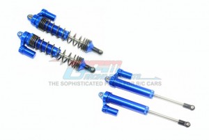 GPM RACING UDR13960RR/L ALUMINUM REAR L-SHAPE PIGGY BACK DAMPER 1/7 UNLIMITED DESERT RACER PRO-SCALE 4X4-85076-4 - BLUE - UDR13960RR/L-B
