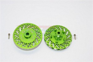 ALUMINIUM WHEEL HEX CLAW +2MM WITH BRAKE DISK TRAXXAS E-REVO - ER0062MM/2-G