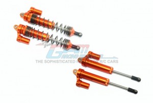 GPM RACING UDR135FFX/L ALUMINUM FRONT L-SHAPE PIGGY BACK DAMPER (135MM)  1/7 UNLIMITED DESERT RACER PRO-SCALE 4X4-85076-4 - ORANGE - UDR135FFX/L-OR-BEBK