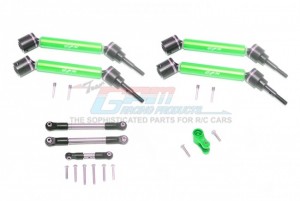 GPM RACING TXMS1625123 STAINLESS STEEL TIE ROD+25T SERVO HORN & STEEL F+R ADJUSTABLE CVD DRIVE SHAFT 1/10 TRAXXAS MAXX - TXMS1625123-G