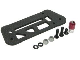 3RACING XN1-35/WO Graphite Receiver Bracket TEAM XRAY NT1 - XN1-35/WO