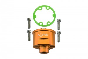 GPM ER011 ALUMINIUM FRONT / REAR DIFFERENTIAL CARRIER TRAXXAS E-REVO - Orange - ER011-OR