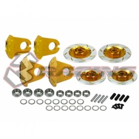3RACING 3RAC-AD12/V3/GO Realistic Brake Disk Set - Ver. 3 - Gold - 3RAC-AD12/V3/GO