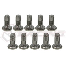 3RACING  TS-BSM2606M M2.6 x 6 Titanium Button Head Hex Socket - Machine (10 Pcs) - TS-BSM2606M
