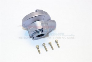 ALUMINIUM FRONT/REAR DIFF HOUSING TRAXXAS E-REVO - Gun silver - ER012-GS