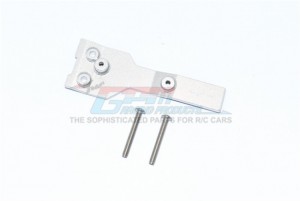 GPM TXMS016R ALUMINUM REAR CHASSIS LINK PROTECTOR 1/10 TRAXXAS 4WD MAXX MONSTER TRUCK 89076 - SILVER - TXMS016R-S