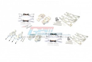 GPM TXM100 ALUMINUM FRONT&REAR UPPER LOWER ARMS FRONT C HUBS FRONT KNCUKLE ARMS SET FOR TRAXXAS X-MAXX - TXM100-S