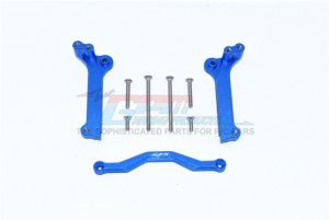 GPM TXMS028 ALUMINUM FRONT SHOCK MOUNT 1/10 RC TRAXXAS 4WD MAXX MONSTER TRUCK 89076 - BLUE - TXMS028-B