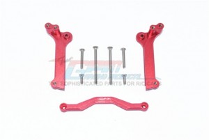 GPM TXMS028 ALUMINUM FRONT SHOCK MOUNT 1/10 RC TRAXXAS 4WD MAXX MONSTER TRUCK 89076 - RED - TXMS028-R