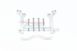 GPM TXMS028 ALUMINUM FRONT SHOCK MOUNT 1/10 RC TRAXXAS 4WD MAXX MONSTER TRUCK 89076 - SILVER - TXMS028-S