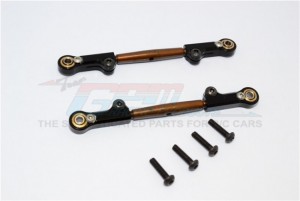 GPM RACING BMT057A/ST SPRING STEEL REAR ADJUSTABLE TIE ROD WITH ALLOY ENDS(4MM ANTI CROSS-THREAD, TO EXTEND 78MM-85MM HPI RACING BULLET NITRO 3.0 - BMT057A/ST-OC-BEBK