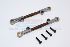 GPM RACING BMT057A/ST SPRING STEEL REAR ADJUSTABLE TIE ROD WITH ALLOY ENDS(4MM ANTI CROSS-THREAD, TO EXTEND 78MM-85MM HPI RACING BULLET NITRO 3.0 - BMT057A/ST-OC-BEGS