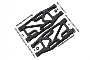 GPM RACING BMT056 ALLOY REAR SUSPENSION ARM  HPI RACING BULLET NITRO 3.0 - BLACK - BMT056-BK