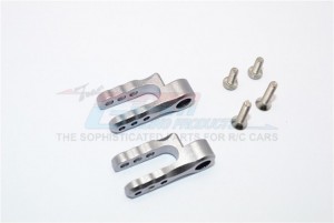 ALUMINIUM STEERING SERVO HOLDER  TRAXXAS E-REVO - Gun silver - ER024-GS