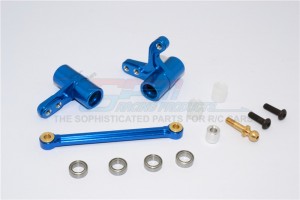 GPM RACING BMT048 ALLOY STEERING ASSEMBLY WITH BEARINGS HPI RACING BULLET NITRO 3.0 - BLUE - BMT048-B